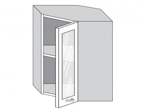 1.60.3у Шкаф настенный (h=720) угловой на 600мм со стекл. дверцей в Новом Уренгое - novyj-urengoj.magazinmebel.ru | фото