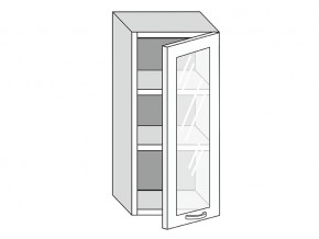 19.40.3 Шкаф настенный (h=913) на 400мм с 1-ой стекл. дверцей в Новом Уренгое - novyj-urengoj.magazinmebel.ru | фото