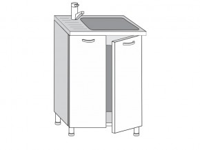 2.60.2мн Шкаф-стол на 600мм под накладную мойку с 2-мя дверцами в Новом Уренгое - novyj-urengoj.magazinmebel.ru | фото