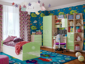 Детская комната Юниор-2 Салатовый металлик в Новом Уренгое - novyj-urengoj.magazinmebel.ru | фото