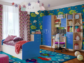 Детская комната Юниор-2 Синий в Новом Уренгое - novyj-urengoj.magazinmebel.ru | фото