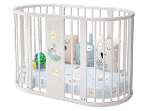 Детская кроватка белая Эстель в Новом Уренгое - novyj-urengoj.magazinmebel.ru | фото - изображение 1