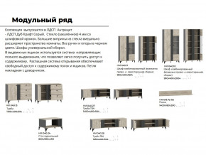 Гостиная Отис Дуб Крафт Серый/Антрацит в Новом Уренгое - novyj-urengoj.magazinmebel.ru | фото - изображение 5