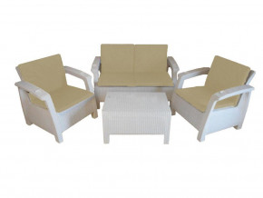 Комплект уличной мебели Yalta Premium Terrace Set белый в Новом Уренгое - novyj-urengoj.magazinmebel.ru | фото