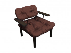 Кресло Дачное коричневая подушка в Новом Уренгое - novyj-urengoj.magazinmebel.ru | фото - изображение 1