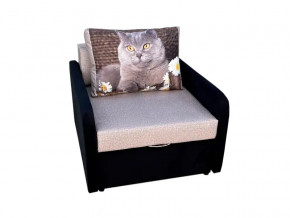 Кресло кровать Канзасик с подлокотниками кот с ромашками-2 в Новом Уренгое - novyj-urengoj.magazinmebel.ru | фото - изображение 1
