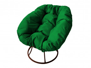 Кресло Пончик без ротанга зелёная подушка в Новом Уренгое - novyj-urengoj.magazinmebel.ru | фото
