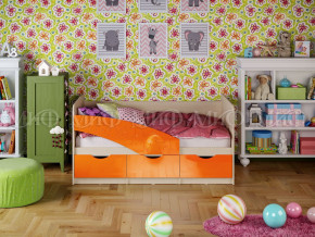 Кровать Бабочки 1800 Оранжевый металлик в Новом Уренгое - novyj-urengoj.magazinmebel.ru | фото