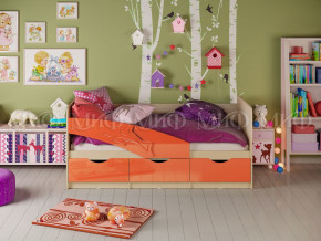 Кровать Дельфин 1600 Оранжевый металлик в Новом Уренгое - novyj-urengoj.magazinmebel.ru | фото - изображение 1