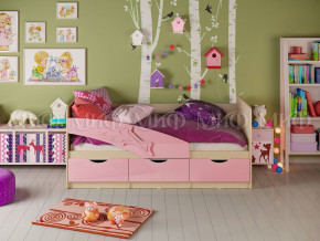 Кровать Дельфин 1600 Розовый металлик в Новом Уренгое - novyj-urengoj.magazinmebel.ru | фото