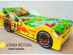 Кровать детская машина Тачка Желтая в Новом Уренгое - novyj-urengoj.magazinmebel.ru | фото