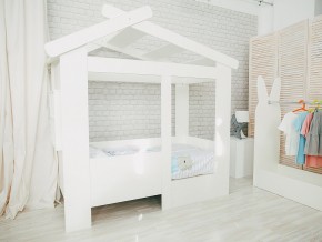 Кровать детская Теремок без ящика белая в Новом Уренгое - novyj-urengoj.magazinmebel.ru | фото