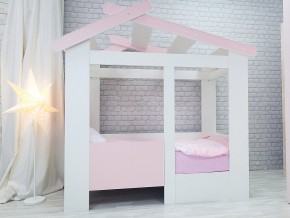 Кровать детская Теремок без ящика розовая в Новом Уренгое - novyj-urengoj.magazinmebel.ru | фото - изображение 1