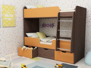 Кровать двухъярусная Малыш двойняшка бодега-оранжевый в Новом Уренгое - novyj-urengoj.magazinmebel.ru | фото
