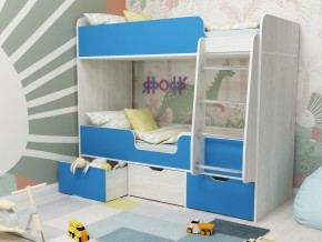 Кровать двухъярусная Малыш двойняшка винтерберг-голубой в Новом Уренгое - novyj-urengoj.magazinmebel.ru | фото - изображение 1