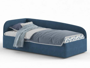 Кровать мягкая Денди на щитах синяя в Новом Уренгое - novyj-urengoj.magazinmebel.ru | фото