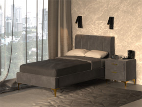 Кровать Рошаль 900 серый в Новом Уренгое - novyj-urengoj.magazinmebel.ru | фото - изображение 2