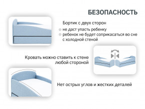 Кровать с ящиком Letmo небесный (рогожка) в Новом Уренгое - novyj-urengoj.magazinmebel.ru | фото - изображение 15