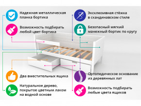 Кровать-тахта мягкая Svogen с ящиками и бортиком бежевый в Новом Уренгое - novyj-urengoj.magazinmebel.ru | фото - изображение 3