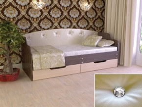 Кровать Юниор Тип 2 Венге/дуб молочный 800х1600 в Новом Уренгое - novyj-urengoj.magazinmebel.ru | фото - изображение 1
