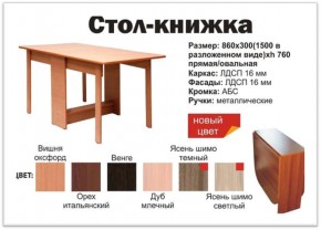 Прямой стол-книжка венге в Новом Уренгое - novyj-urengoj.magazinmebel.ru | фото - изображение 2
