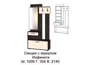 Секция с зеркалом в Новом Уренгое - novyj-urengoj.magazinmebel.ru | фото