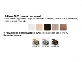 Шкаф-купе Акцент-Сим Д 1400-600 шимо светлый в Новом Уренгое - novyj-urengoj.magazinmebel.ru | фото - изображение 3