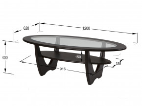 Стол журнальный Юпитер со стеклом СЖС-01 венге в Новом Уренгое - novyj-urengoj.magazinmebel.ru | фото - изображение 2